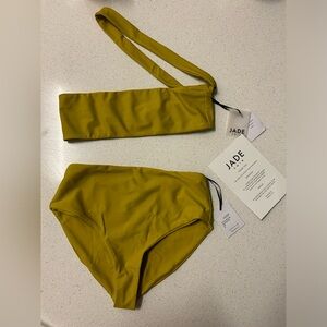 Jade swim Halo Top and Bound bottom avocado color size small. New with tags